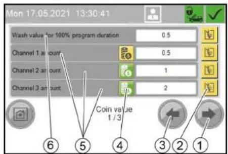 Kärcher SB OB - Meniu Coin value - 1