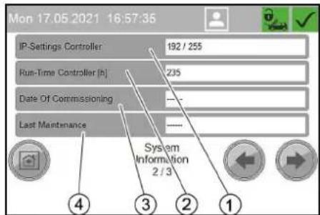 Kärcher SB OB - Menú Información del sistema - 2
