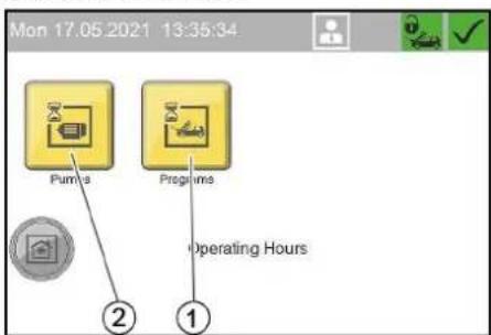 Kärcher SB OB - Menu Operating Hours - 1