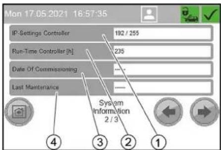 Kärcher SB OB - Menu System Information - 2