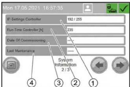 Kärcher SB OB - Menu System Information - 2
