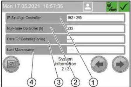 Kärcher SB OB - Meny System Information - 2