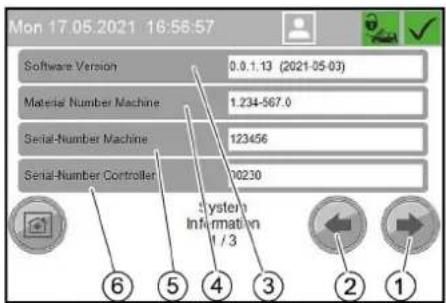 Kärcher SB OB - Meniu System Information - 1