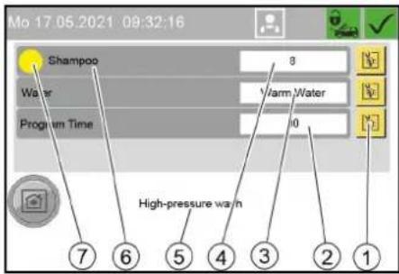 Kärcher SB OB - Parameter eines Waschprogramms ändern - 1