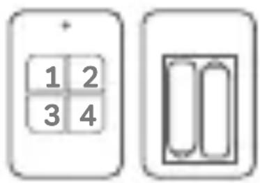 CHACON 34046 - Installation de la batterie : clavier déporté - 1