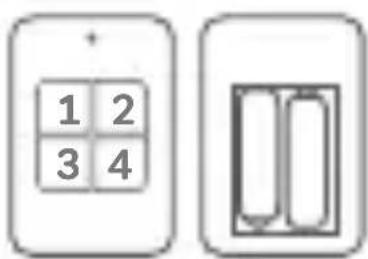 CHACON 34046 - Batterij-installatie: Draadloos toetsenbord - 1