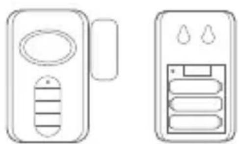 CHACON 34043 - Battery installation: Central alarm unit with opening detector - 1