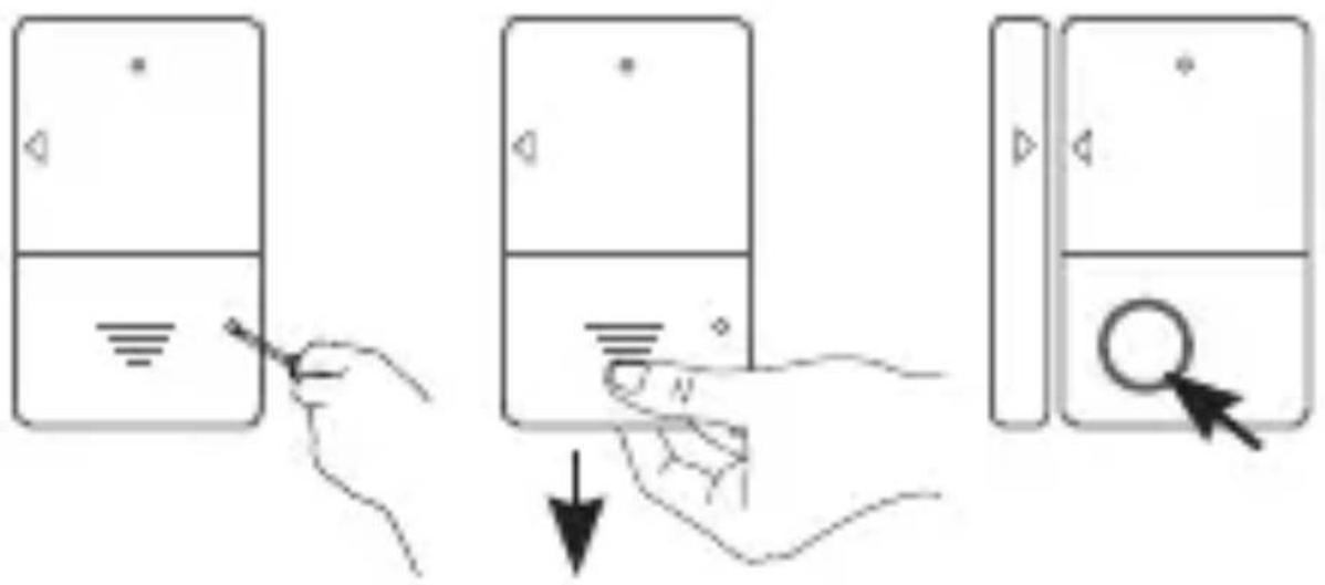CHACON 34036 - Battery Installation: Door Opening Sensor - 1