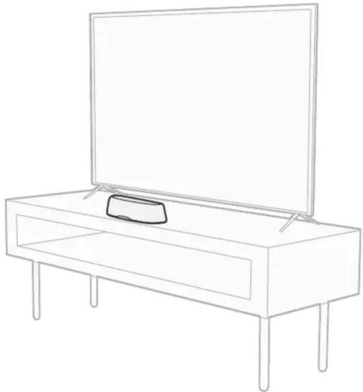 POLK MagniFi Mini AX - Placement de la barre de son - 1