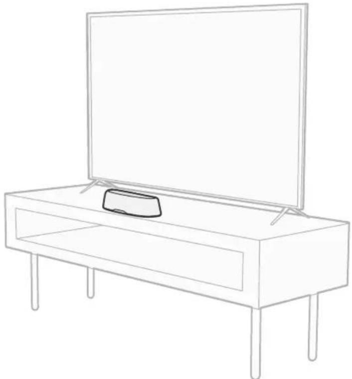 POLK MagniFi Mini AX - Colocar la barra de sonido - 1