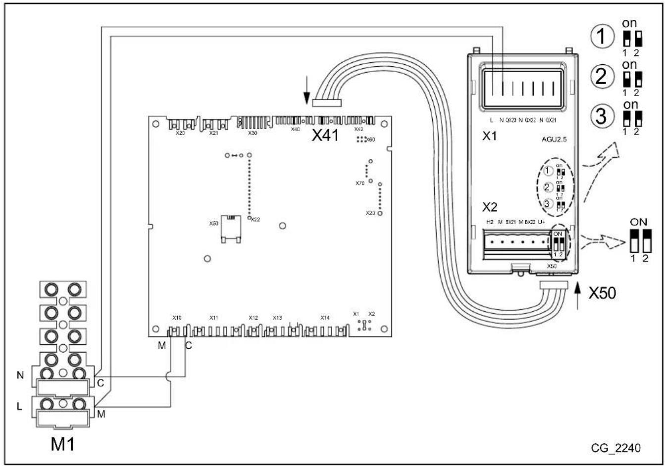 Baxi 24 AF - RACCORDEMENTS ÉLECTRIQUES ACCESSOIRE AGU 2.550 - 1