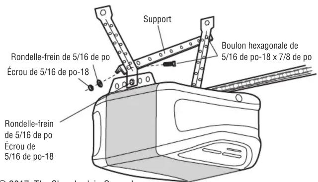 CHAMBERLAIN 6608CD - AJOUT D'UN SUPPORT SUPPLÉMENTAIRE : - 1