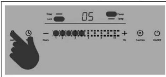 Rommelsbacher CT 2020IN - Activate/deactivate the key lock (Lock) - 1