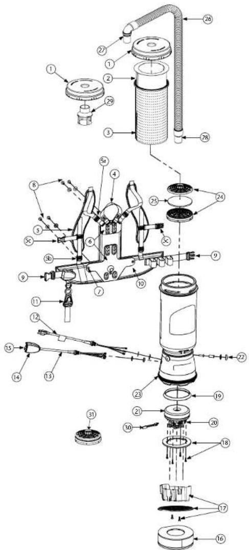 ProTeam Super CoachVac - Pour commander des microfiltres Intercept: - 1