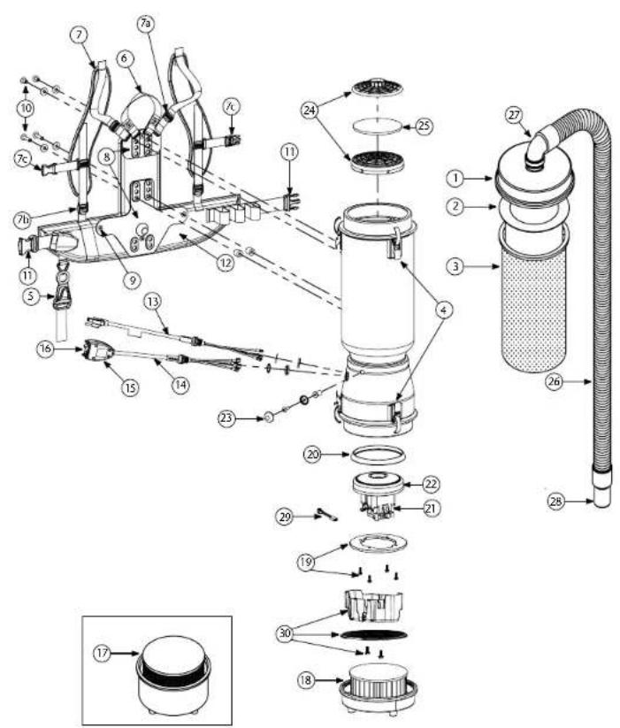 ProTeam Super CoachVac - Pour commander des microfiltres Intercept: - 3