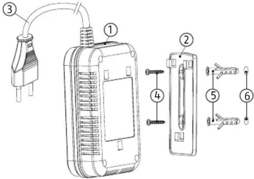 ABUS GWM100ME - Mounting steps - 1