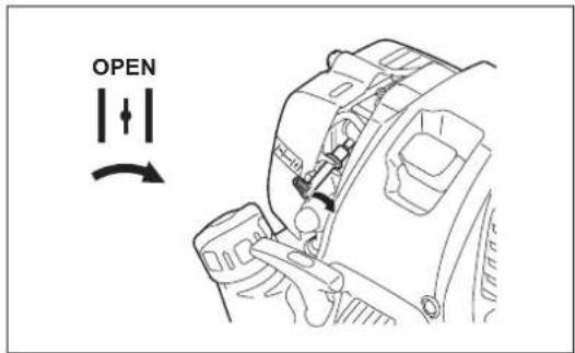 DOLMAR MS4300.4U - 7) Warm-up operation - 1