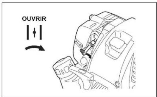 DOLMAR MS4300.4U - 6) Levier de l'étrangleur - 1