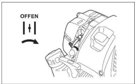 DOLMAR MS4300.4U - 7) Aufwärmbetrieb - 1