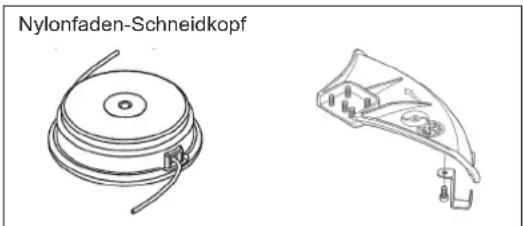 DOLMAR MS352.4R - Verwenden Sie nur Original-DOLMAR-Schlagmesser oder Nylon-faden-Schneidkopfe. - 3