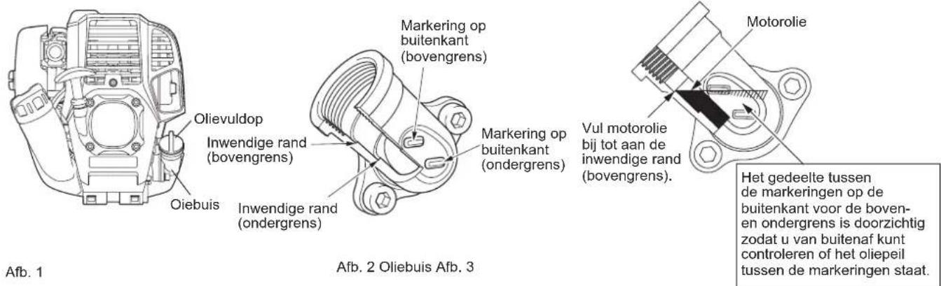 DOLMAR ME246.4 - Tip 1 bij het verversen van de olie: "Olievuldop" - 1