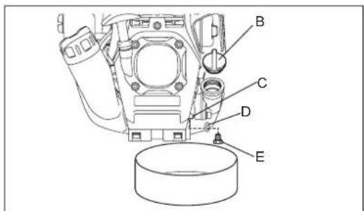 DOLMAR ME246.4 - REPLACEMENT OF ENGINE OIL - 3