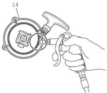 DOLMAR PC7614V - Limpar o motor de arranque - 1