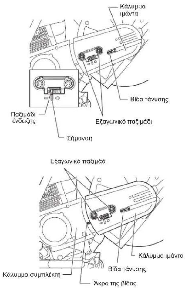 DOLMAR PC7614V - Αλλαγή του ιμάντα V - 1