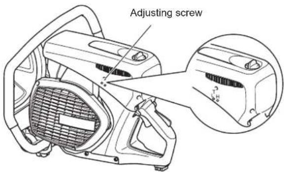 DOLMAR PC7614V - Adjusting the carburetor - 3