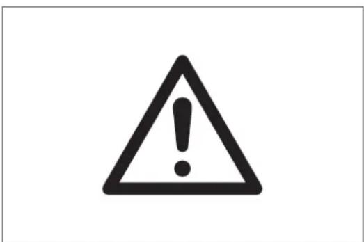 Warning symbol image with exclamation mark inside a triangle