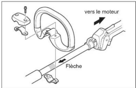 DOLMAR MH246.4D - FIXATION DE LA POIGNÉE (pour MH-246.4 D) - 2