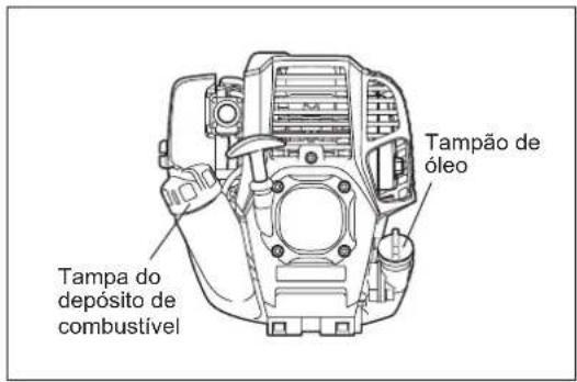 Tampa do deposito de combustível Tampão de óleo