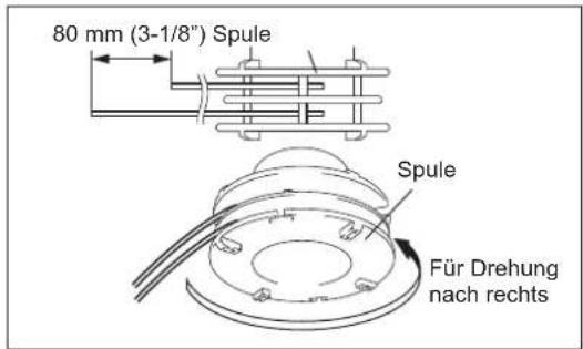 DOLMAR LT27 - Austauschen des Nylonfadens - 2