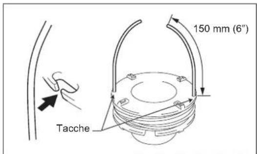 DOLMAR LT27 - Sostituzione del filo in nylon - 4