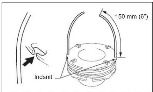 DOLMAR LT27 - Udskifting af nylonsnor - 4