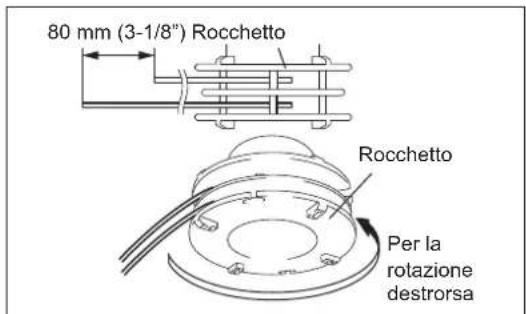 DOLMAR LT27 - Sostituzione del filo in nylon - 3