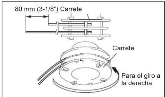 DOLMAR LT27 - Reemplazo del hilo de nylon - 3
