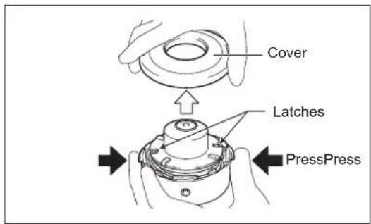 DOLMAR LT27 - Replacing the nylon cord - 2