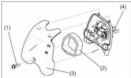 DOLMAR LT27 - Cleaning the air cleaner (filter) - 1