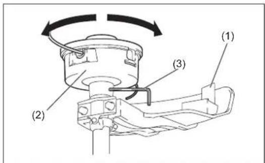 DOLMAR LT27 - Vergewissern Sie sich, dass Sie einen originalen Nylon-Schneidkopf von DOLMAR verwenden. - 2