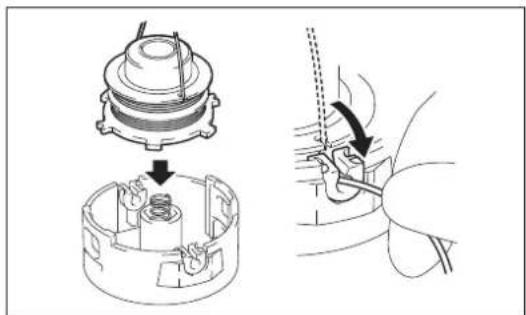 DOLMAR LT27 - Remplacement du fil de nylon - 5