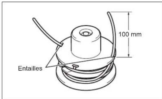 DOLMAR MS248.4C - Remplacement du fil de nylon - 10