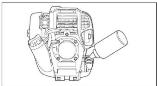 DOLMAR MS248.4C - Punto 1 de la sustitución de aceite: "Varilla indicadora de nivel de aceite" - 3