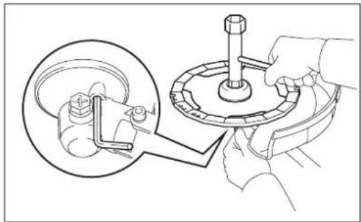 DOLMAR MS248.4C - Installing the nylon cutting head - 2