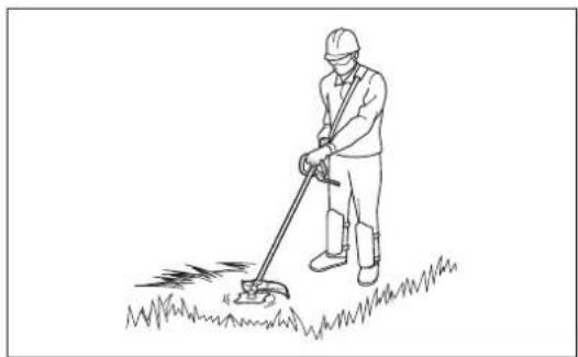 DOLMAR MS248.4C - Postura correta - 2