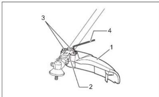 DOLMAR MS248.4C - Pour la tête à fils de nylon (pour le dispositif de protection de type b) - 1
