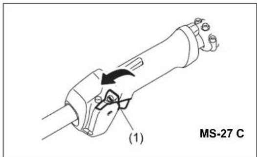 DOLMAR MS27U - Avviamento a caldo per i modelli con impugnatura ad anello - 1