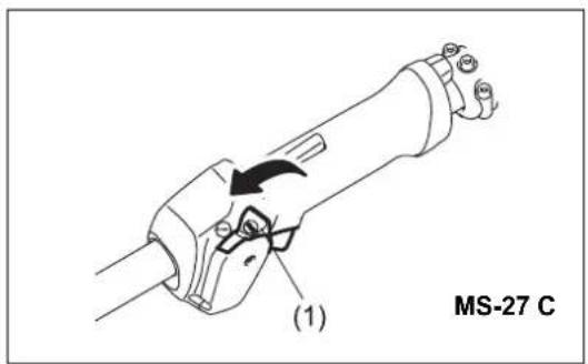 DOLMAR MS27U - Arranque en caliente para modelos con el asidero circular - 1