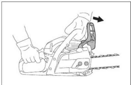 DOLMAR PS352TLC - Comprobación de la detencion del motor - 1