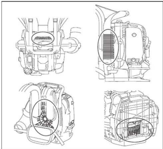 DOLMAR PB7660.4 - Cleaning engine, cooling air inlet - 1